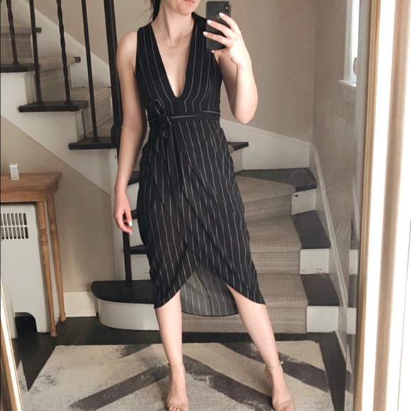 PS The Label Pinstriped Dress, Size XS - Picture 2 of 7